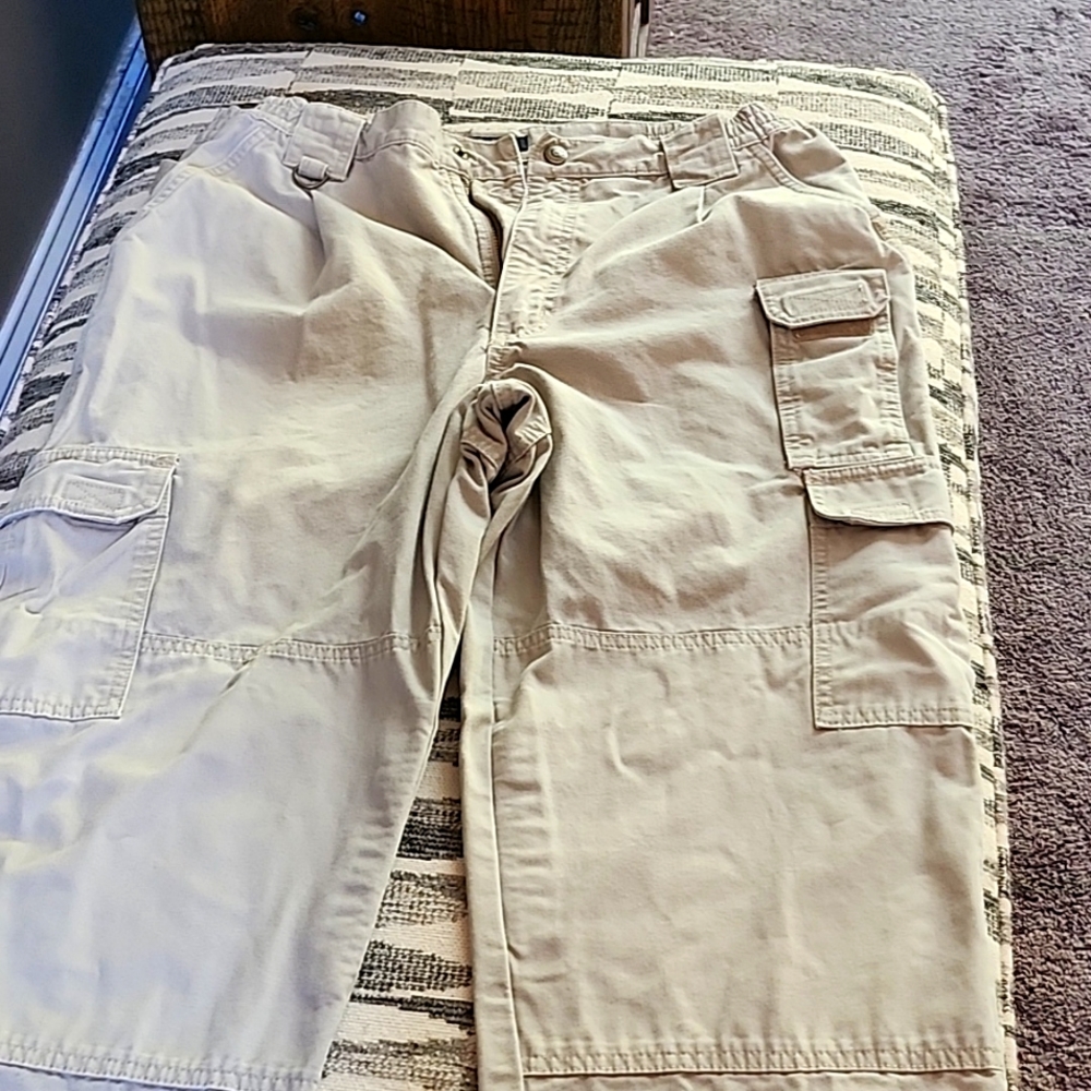 Tactical pants.  5.11 series tan in color.  Worn but very good condition.